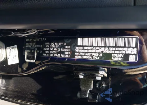 2018 Jeep Renegade Latitude Fwd из США, поврежденный, VIN ZACCJABB7JPH05128